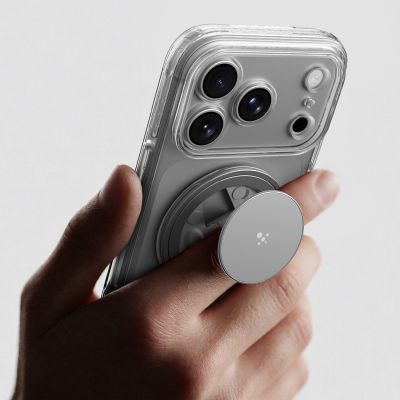 10. AmazingThing Titan Pro Pop Lens Case für iPhone 18 Pro mit Kameraabdeckung, Halterung und Ständer, MagSafe-kompatibel – Transparent