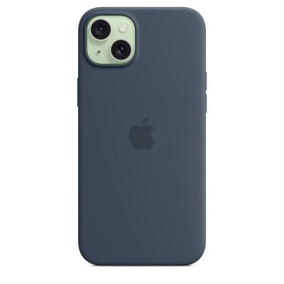 4. Apple Silikonhülle mit MagSafe, Sturmblau, für Apple iPhone 15 Plus, MT123ZM/A