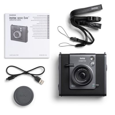 25. FUJIFILM Instax WIDE Evo Black EX D CMOS Hybrid-Sofortbildkamera Schwarz