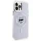 4. Karl Lagerfeld IML Metal Choupette Head MagSafe iPhone 12 Hülle - Weiß