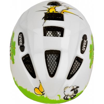 2. Uvex Kid 2 Kinder-Fahrradhelm Weiß und Grün