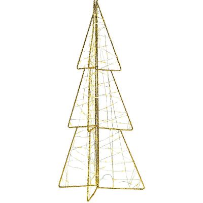 2. Dekorationsbaum 150 LED Champagner 60 cm LUCA