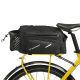 Wozinsky Fahrrad-Gepäckträgertasche mit Schultergurt, 9 l (Regenschutz inklusive), Schwarz (WBB22BK)