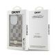 8. DKNY IML Checkered Mono Pattern & Printed Stripes MagSafe-Hülle für iPhone 14 Pro Max – Beige