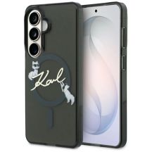 Karl Lagerfeld IML KC Script MagSafe Hülle für Samsung Galaxy S26 - Schwarz