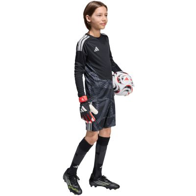 6. adidas Tiro 26 Competition Torwartshorts für Kinder, Schwarz und Grau, KC5468
