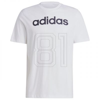 2. adidas Essentials Single Jersey Linear Logo-T-Shirt mit Stickerei M IC9276