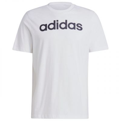 2. adidas Essentials Single Jersey Linear Logo-T-Shirt mit Stickerei M IC9276