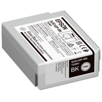 2. Epson SJIC42P-BK Tintenpatrone, 1 Stück, Original Schwarz