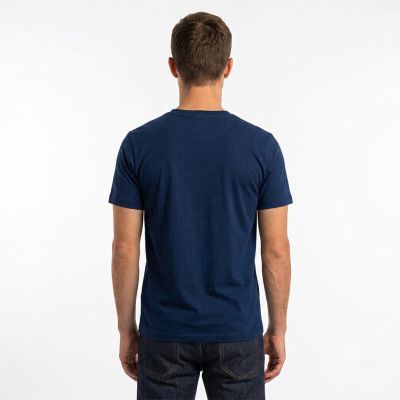 4. Wood Ace Patches T-Shirt Marineblau - 10235704-2222-Navy