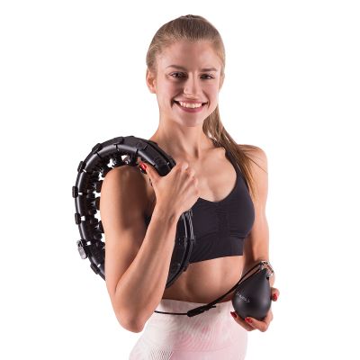 5. HMS HHW01 Hula-Hoop-Reifen mit Noppen und Gewicht, schwarz