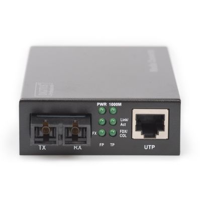 12. Digitus Gigabit-Medienkonverter, RJ45 / SC