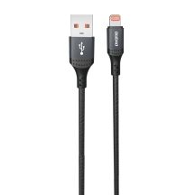Dudao 3A 30W L3SL USB-A - Lightning Kabel geflochten 1,2 m - Schwarz