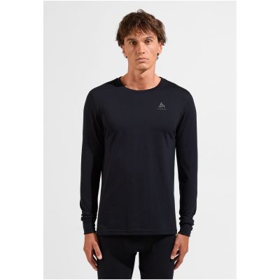 5. Odlo BL TOP Crewneck l/s MERINO 200 Herren T-Shirt Größe M Schwarz