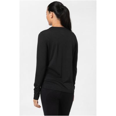 3. Damen-Langarmshirt SUPER.NATURAL Windbreaker LS, schwarz