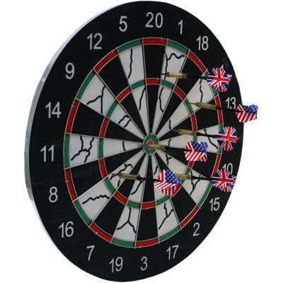2. 45 cm Pappdart für den Außenbereich und 6 Enero-Darts