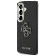 2. Guess Hülle mit genarbtem, großem 4G-Metalllogo für Samsung Galaxy S26 – Schwarz