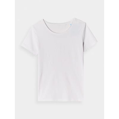 5. Schmales T-Shirt mit Aufdruck für Damen 4F 4FWMM00TTSHF1846-10S