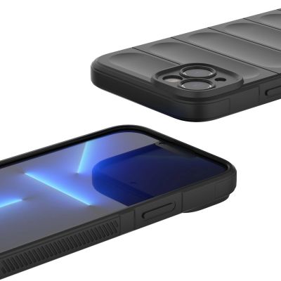 12. Magic Shield Case Hülle für iPhone 14 Plus flexible gepanzerte Hülle schwarz