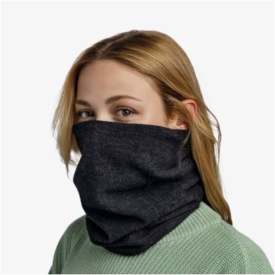 7. Buff Merino Fleece Schlauchschal – black