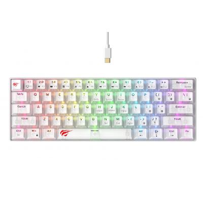 Havit KB903L Gaming-Tastatur (Transparent Weiß)