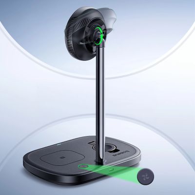 7. Baseus EnerFill FS41 3-in-1 Kühl-Ladegerät mit kabelloser Ladefunktion, EU-Stecker (45 W) und USB-C-zu-USB-C-Kabel – Schwarz