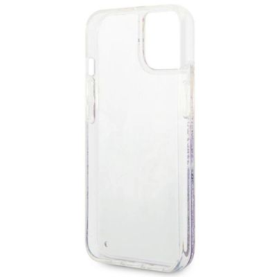 7. Ratet Guess , GUHCP14MLFLSU iPhone 14 Plus 6,7 "violett / lila Hardcase Flower Liquid Glitter