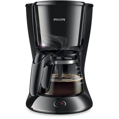 Philips Daily Collection HD7432/20 Kaffeemaschine mit Tropfschale, 750 W, Schwarz