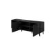 3. ABETO TV-Schrank 150x42x52 schwarz/glänzend schwarz