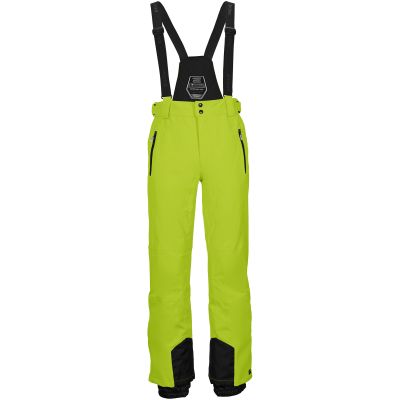 Killtec Enosh Herren Skihose grün atmungsaktiv wasserdicht mit verstellbaren Hosenträgern gelb (30920/766)