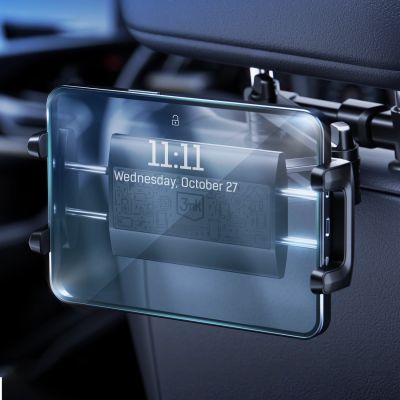 2. 3mk Single Headrest Autotelefonhalter für eine einzelne Kopfstütze – schwarz