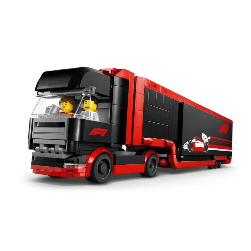 7. LEGO CITY 60445 F1 Truck mit RB20 und AMR24 F1 Autos