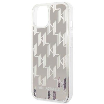6. Karl Lagerfeld KLHCP14SLMNMS iPhone 14 6.1" Hardcase Silber / Silber Liquid Glitter Monogram