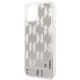 6. Karl Lagerfeld KLHCP14SLMNMS iPhone 14 6.1" Hardcase Silber / Silber Liquid Glitter Monogram