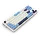 3. REDRAGON K728WBB-RGB-PRO Antonium Pro Tastatur USB + RF Wireless + Bluetooth Weiß, Blau
