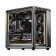 18. Jonsbo X400 PC-Gehäuse, Midi-Tower, ATX, gehärtetes Glas – grau