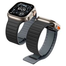 Spigen Athlex Air M Armband für Apple Watch 44 / 45 / 46 / 49 mm – Schwarz und Grau