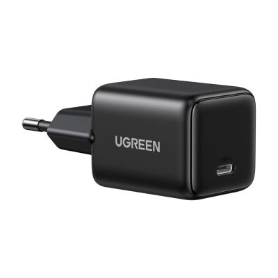 4. Ugreen Nexode N Series X513 30W GaN Wandladegerät 1x USB-C + 1m USB-C Kabel - Schwarz