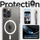 10. Spigen Ultra Hybrid Mag Case mit MagSafe für iPhone 14 Pro – Transparent und Weiß