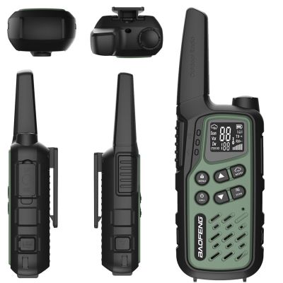 2. Baofeng BF-T25E Walkie-Talkie, grün, 2 Stück