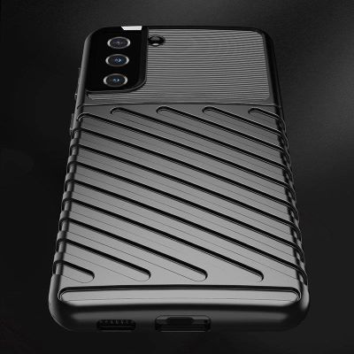 5. Thunder Case Flexibel Robuste Panzer Handyhülle TPU Schutzhülle für Samsung Galaxy S22+ (S22 Plus) blau