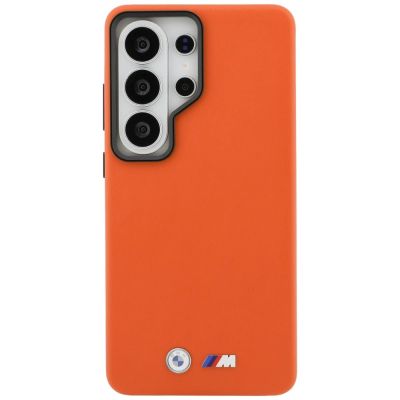 3. BMW M Metal Logo MagSafe Hülle für Samsung Galaxy S26 Ultra – Orange