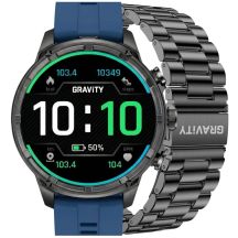 Smartwatch Gravity Schwarzes Armband + Armband GT41-2