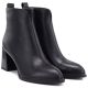 4. Schwarze Damen-Ankle-Boots aus Leder mit hohem Absatz, Modell Vinceza 67057