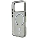 7. BMW Logo-Schutzhülle mit mattierter IML-Oberfläche und Metalllogo (MagSafe) für iPhone 18 Pro Max / 17 Pro Max – Grau