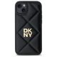 3. DKNY Quilted Stack Logo Hülle für iPhone 15 Plus – Schwarz