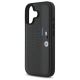 6. BMW M Perforiertes Tricolor-Detaillinien-Design iPhone 16 Hülle – Dunkelgrau