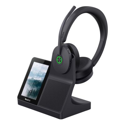 2. Yealink WH68 Workstation-Headset, kabelgebunden & kabellos, Kopfbügel, Anrufe/Musik, USB Typ-C, Bluetooth, Ladestation, Schwarz