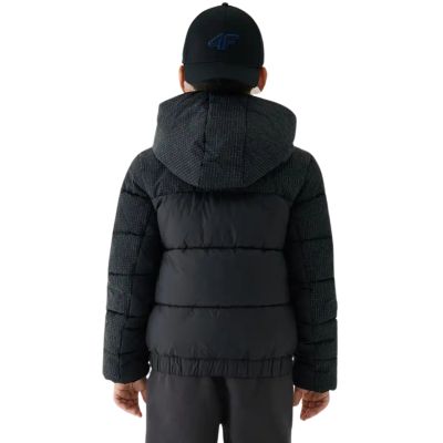 2. Jungen Daunenjacke 4F M621 tiefschwarz 4FJWAW25TDJAM621 20S