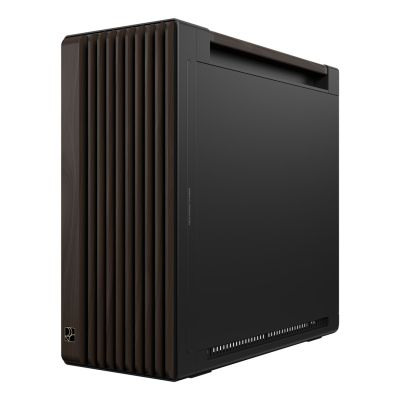 29. ASUS ProArt PA602 Wood Edition Modern Black – Midi-Tower mit Seitenwand aus gehärtetem Glas, Schwarz, Holz